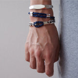 Silver　シルバー925　Bracelet　ブレスレットCow Leather　牛革　着用