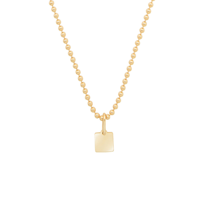 18K　ネックレス　Necklace　ボールチェーン　イエローゴールド