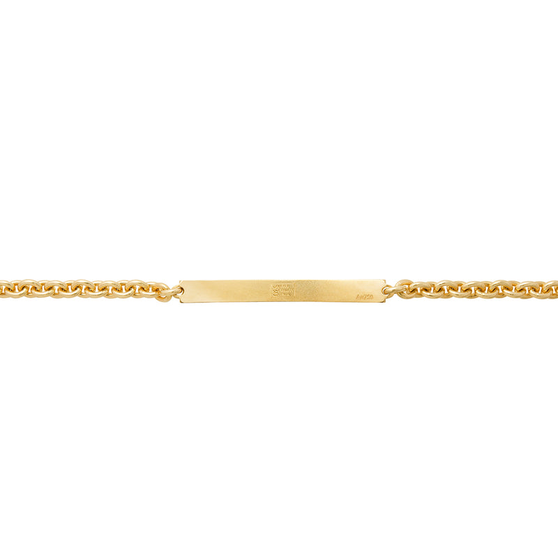 18K　イエローゴールド　ブレスレット　Block Chain　Bracelet　
