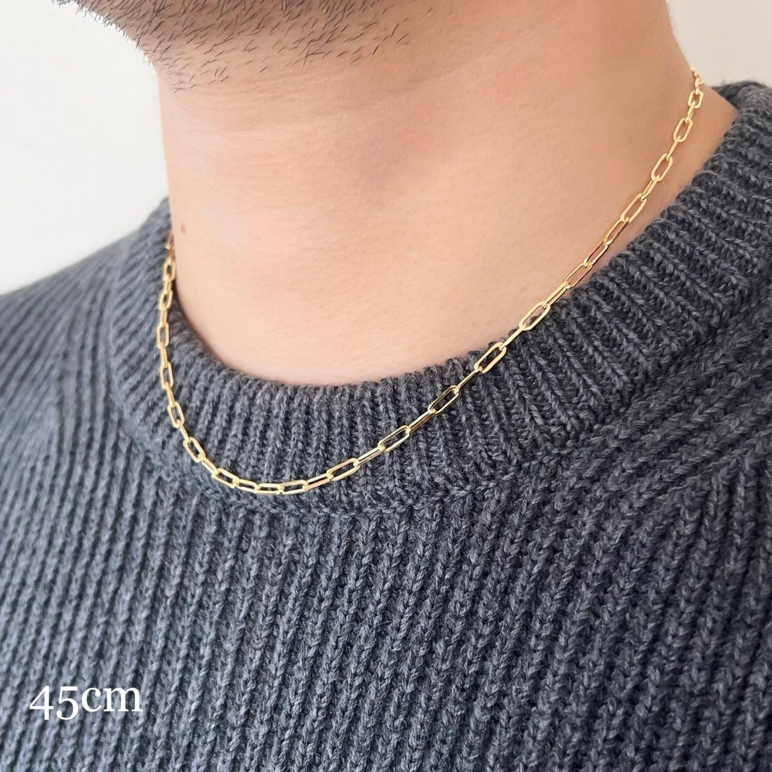 Long Link Chain Necklace