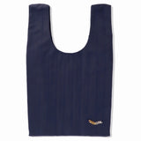 Shopper　bag　グログランリボン　ショッパーバック　ラージサイズ　Navy