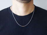 silver925　シルバー９２５　K18　Anchor Chain　コンビネーションカラー　Necklace　ネックレス　着用
