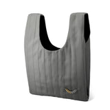 Shopper bag　ショッパーバック　グログランリボン　ミディアムサイズ　GRAY