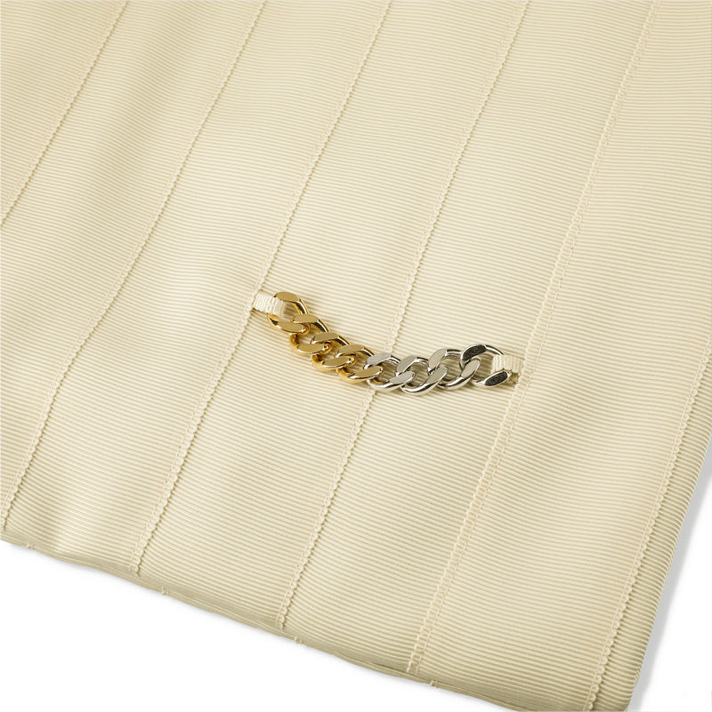 Shopper bag　ショッパーバック　グログランリボン　ミディアムサイズ　IVORY