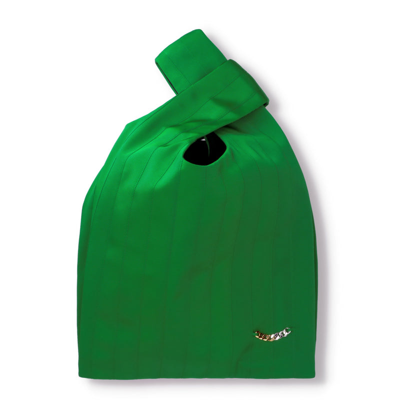 Shopper　bag　グログランリボン　ショッパーバック　ラージサイズ　Green