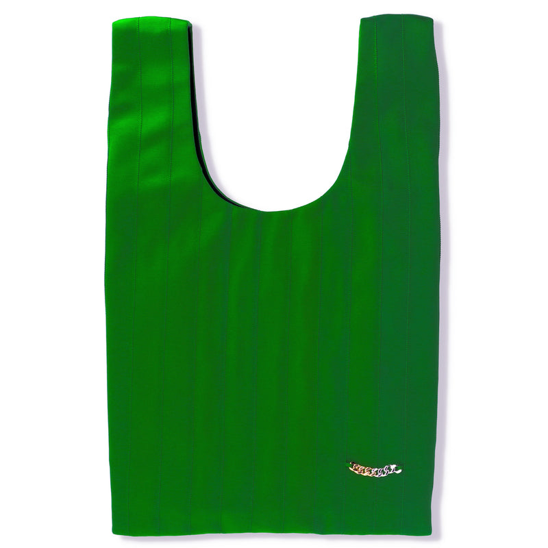 Shopper　bag　グログランリボン　ショッパーバック　ラージサイズ　Green