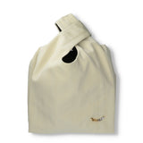 Shopper　bag　グログランリボン　ショッパーバック　ラージサイズ　Ivory