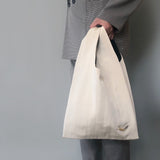 Shopper　bag　グログランリボン　ショッパーバック　ラージサイズ　Ivory　着用
